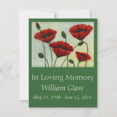 追悼式招待状 招待状 (正面)