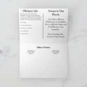 追悼式案内 カード (内部)