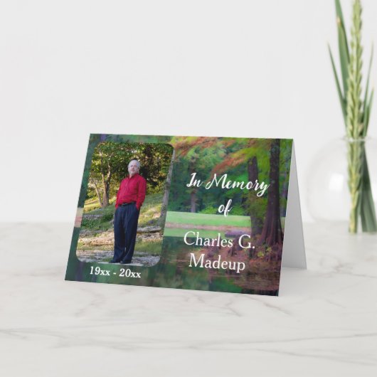 追悼式案内 カード (正面)