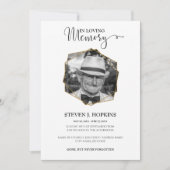 追悼式発表写真招待状 招待状 (正面)