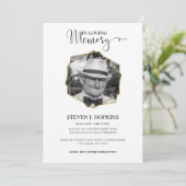 追悼式発表写真招待状 招待状 (スタンド正面)