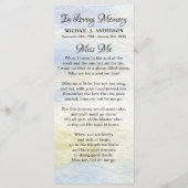 追悼式祈りの言葉しおりウッドランドディアー (裏面)