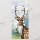 追悼式祈りの言葉しおりウッドランドディアー (正面)