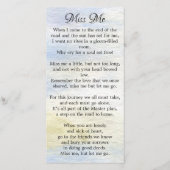 追悼式祈りの言葉カードウッドランドディアハンター (裏面)