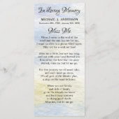 追悼式祈りの言葉カードウッドランドディアー (裏面)