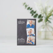 追悼式祈りの言葉カード3写真石板 コーリングカード (スタンド正面)