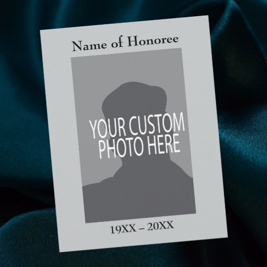 追悼式記念カード（写真付き） ポストカード