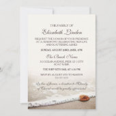 追悼式|シーシェルがビーチ 招待状 (正面)