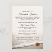 追悼式|シーシェルがビーチ 招待状 (正面/裏面)