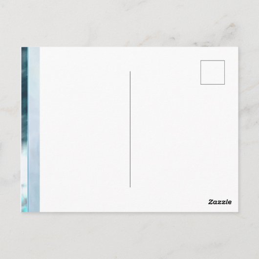 追悼式 フォト ありがとう ハート ポストカード (裏面)