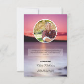 追悼式 プログラム カード テンプレート (正面)