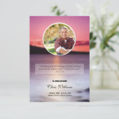 追悼式 プログラム カード テンプレート (スタンド正面)