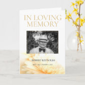 追悼式 プログラム テンプレート (黄色い花)