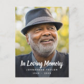 追悼式 写真 tribute ポストカード (正面)