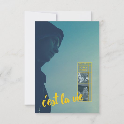 追悼式 招待状 (正面)