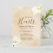 追悼式 永遠に私たちの心の中に  | ユリ 招待状 (スタンド正面)