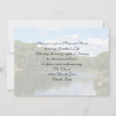 追悼式 湖の発表 招待状 (裏面)