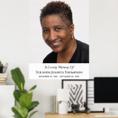 追悼式 葬儀 オーダーメイド 写真 哀悼 ポスター (ホームオフィス)