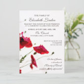 追悼式 | 赤いケシ 招待状 (スタンド正面)