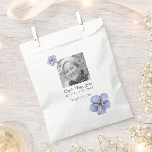 追悼忘れ私ではなく葬儀のバッグ フェイバーバッグ (クリップ留めされた状態)