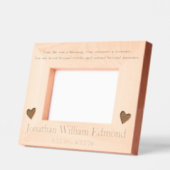 追悼恋しく思悔やみや弔慰 レーザー彫刻フレーム (左)