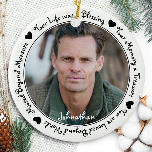 追悼悔やみや弔慰記念撮影 セラミックオーナメント