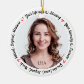 追悼悔やみや弔慰記念撮影 セラミックオーナメント (正面)