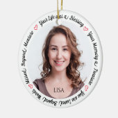 追悼悔やみや弔慰記念撮影 セラミックオーナメント (左)