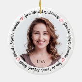 追悼悔やみや弔慰記念撮影 セラミックオーナメント (裏面)