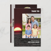 追悼感謝カード 招待状 (正面/裏面)