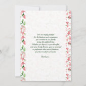 追悼感謝カード 招待状 (裏面)