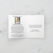 追悼感謝ダック記念品死亡記事 サンキューカード (内部)