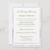 追悼招待 | 二人の天使と木 招待状 (裏面)