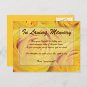 追悼死 ポストカード (正面/裏面)
