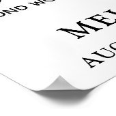 追悼用パーソナライズ写真コラージュ葬儀ポスター ポスター (角)