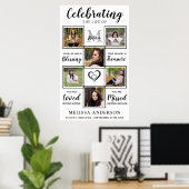 追悼用パーソナライズ写真コラージュ葬儀ポスター ポスター (ホームオフィス)