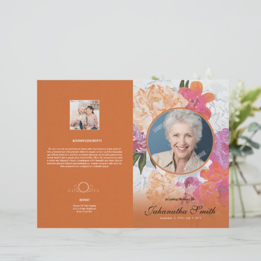 追悼番組チラシ (スタンド正面)