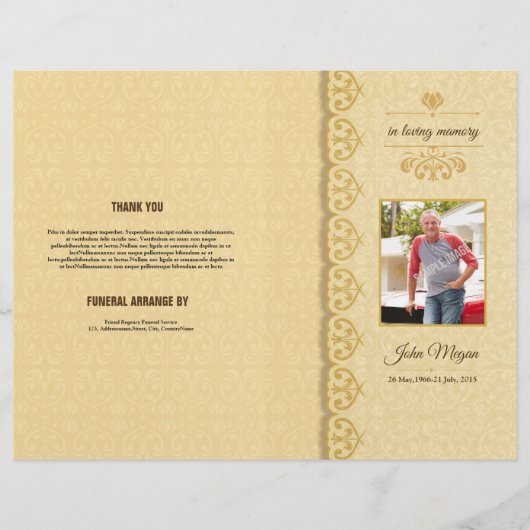 追悼番組テンプレートチラシ チラシ (正面)