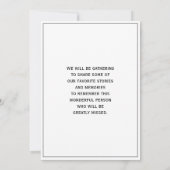 追悼白黒カウボーイ投げ縄 招待状 (裏面)