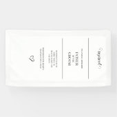 追悼結婚式椅子看板 横断幕 (横)