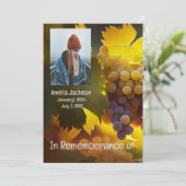 追悼葡萄ブドウ畑ワインカントリー 招待状 (スタンド正面)