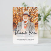 追悼葬モダンシンプルカスタム サンキューカード (スタンド正面)