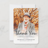 追悼葬モダンシンプルカスタム サンキューカード (正面)