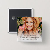 追悼葬祭モダンシンプル草書 缶バッジ (正面&裏面)