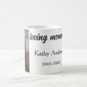 追悼記念の追記の愛情の記憶で コーヒーマグカップ (中央)