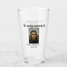 追悼記念の追記の愛情の記憶で タンブラーグラス