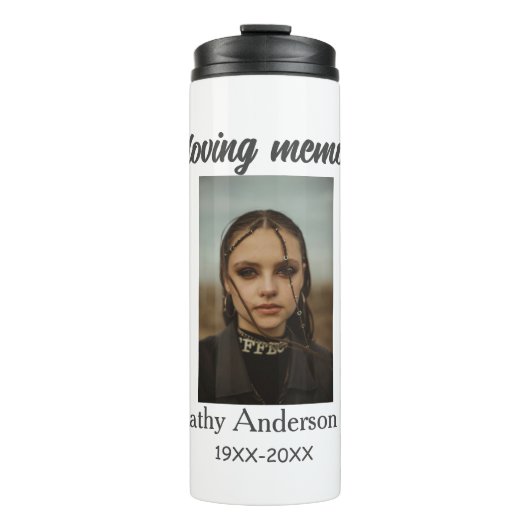 追悼記念の追記の愛情の記憶で タンブラー (正面)