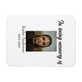 追悼記念の追記の愛情の記憶で マグネット (横)