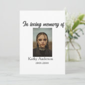 追悼記念の追記の愛情の記憶で 招待状 (スタンド正面)