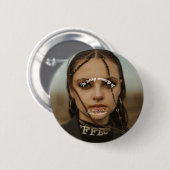 追悼記念の追記の愛情の記憶で 缶バッジ (正面&裏面)